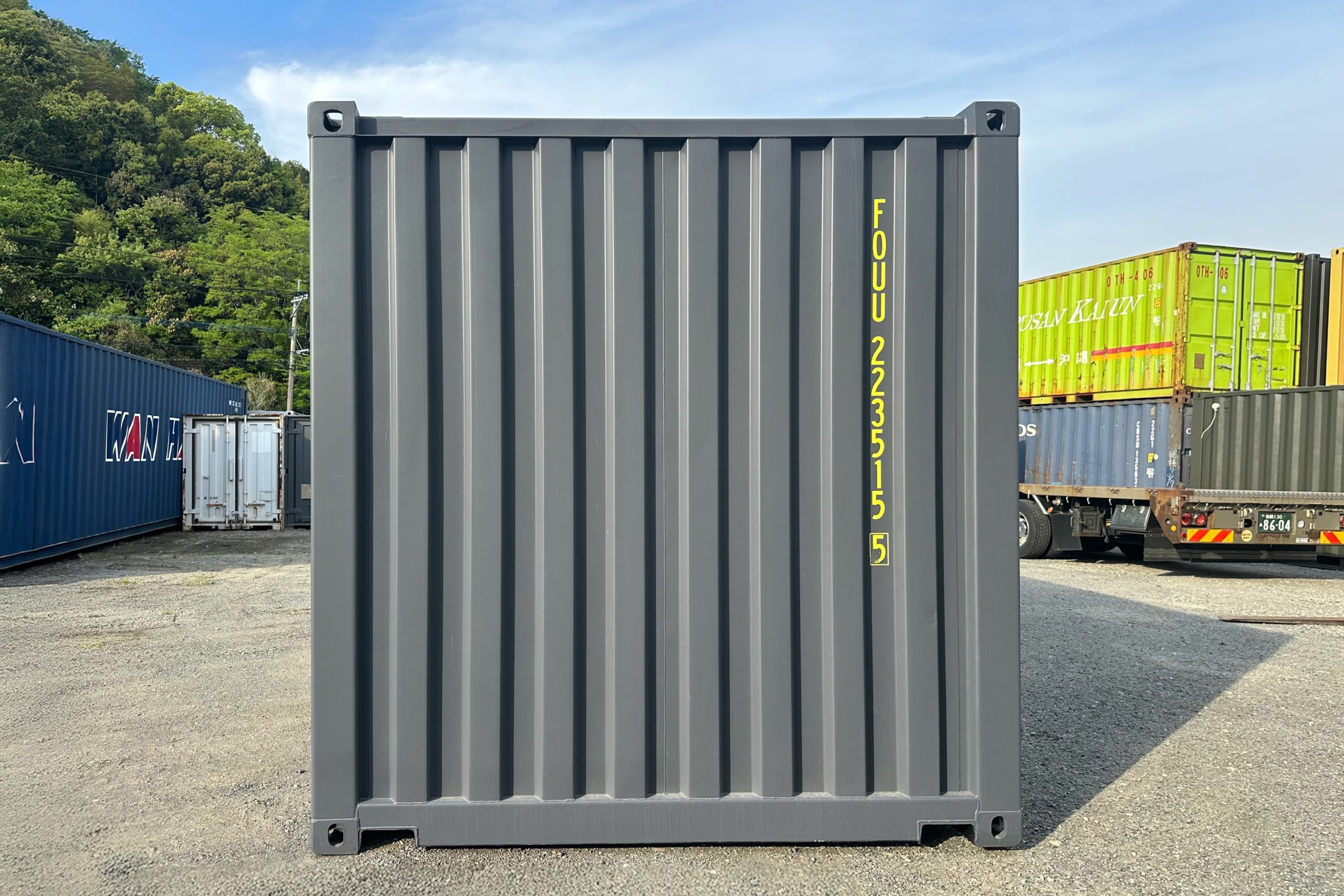 20フィートワンウェイコンテナ(黄色ステッカー)