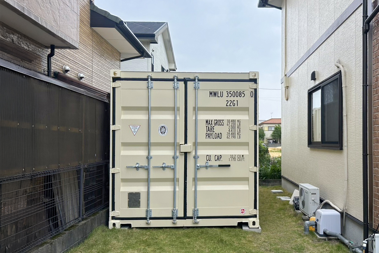 20フィートワンウェイコンテナ設置作業 株式会社スプリード