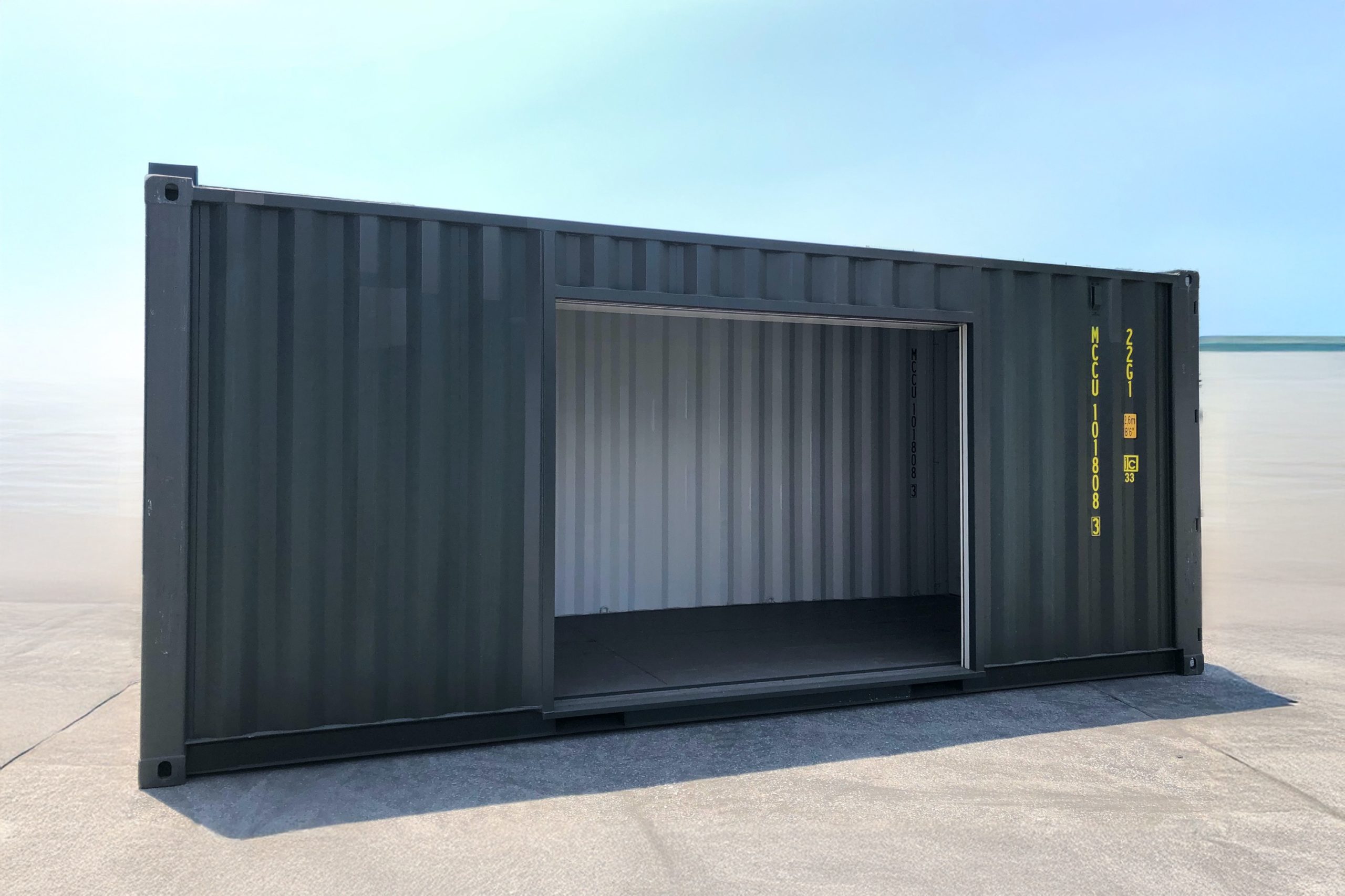 20フィートワンウェイコンテナ シャッター加工 – 福岡 コンテナ販売