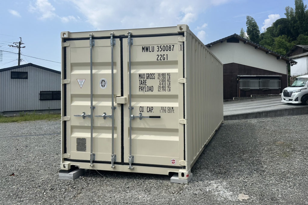 20フィート ワンウェイ　コンテナ 福岡　コンテナハウス ガレージ